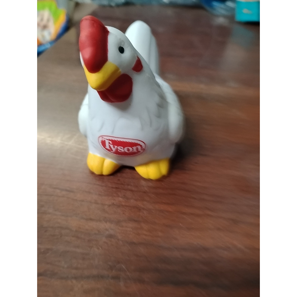 3.2” Promotional Advertising Tyson Foods Chicken/Hen/Rooster Squeeze Stress Toy